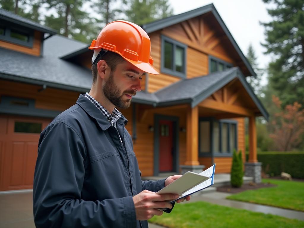 Professional real estate appraiser inspecting a residential property in Marysville, WA